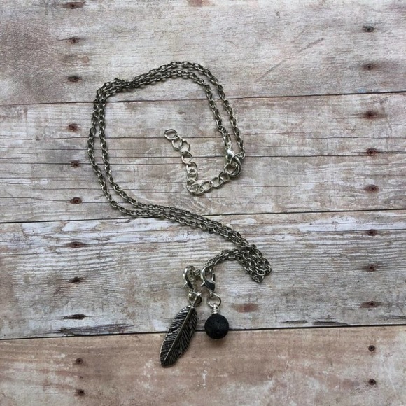 3/$20 Feather Charm Necklace - Picture 2 of 2